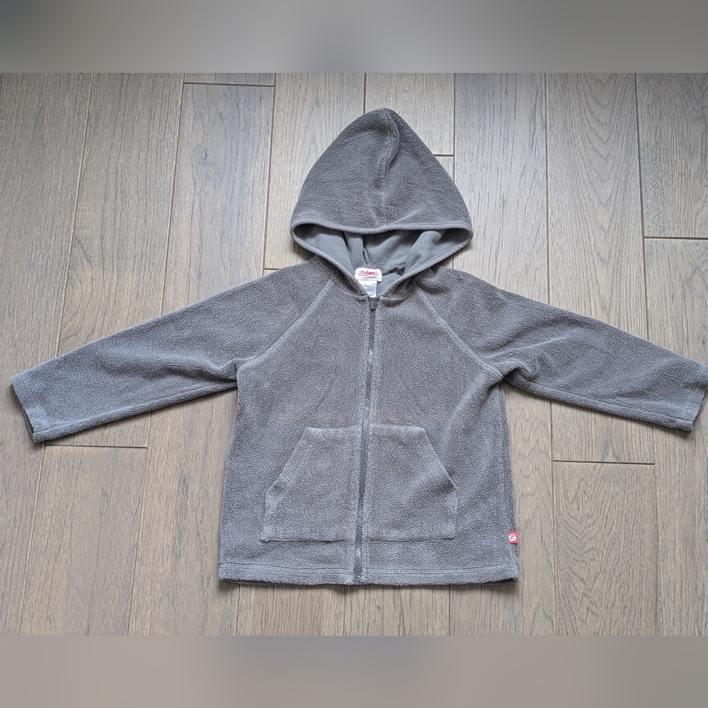 Zutano Kids Hoodie Grey Fleece 4T